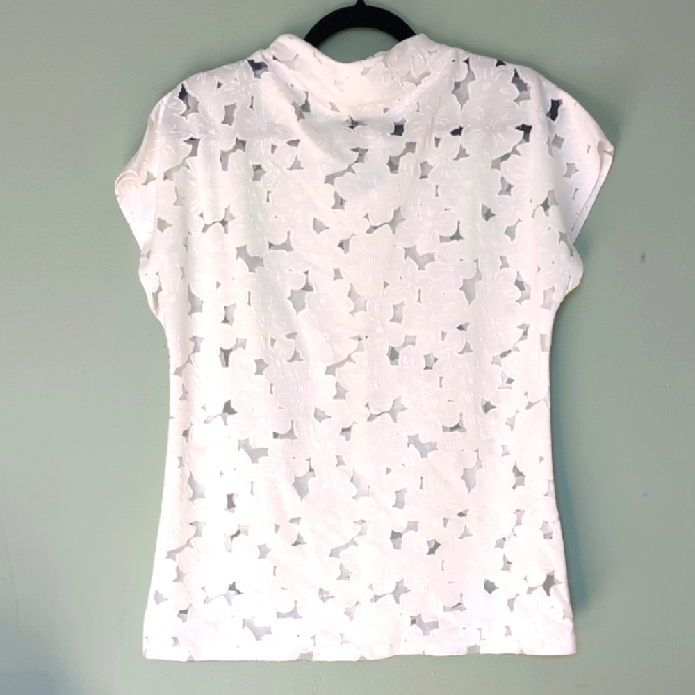 Reiss White Floral Blouse